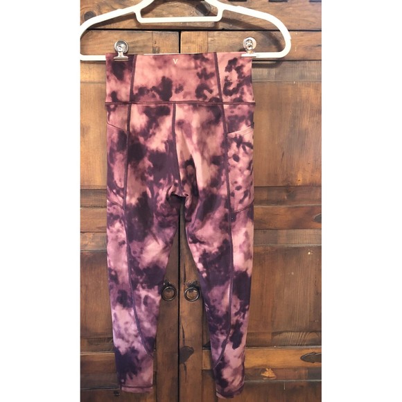 VICTORIA'S SECRET Essential Pocket Legging Winter Wine Tie Dye Size 6 - Picture 5 of 5